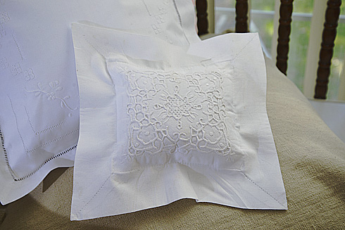 Victoria Embroidered Baby Pillow